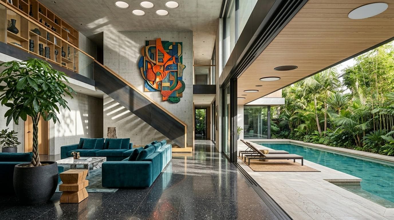 Modern minimalist building exterior